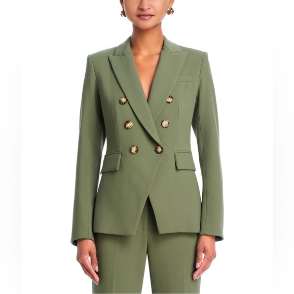Veronica Beard Jackets & Blazers - Veronica Beard Miller Dickey Blazer in Stone Army